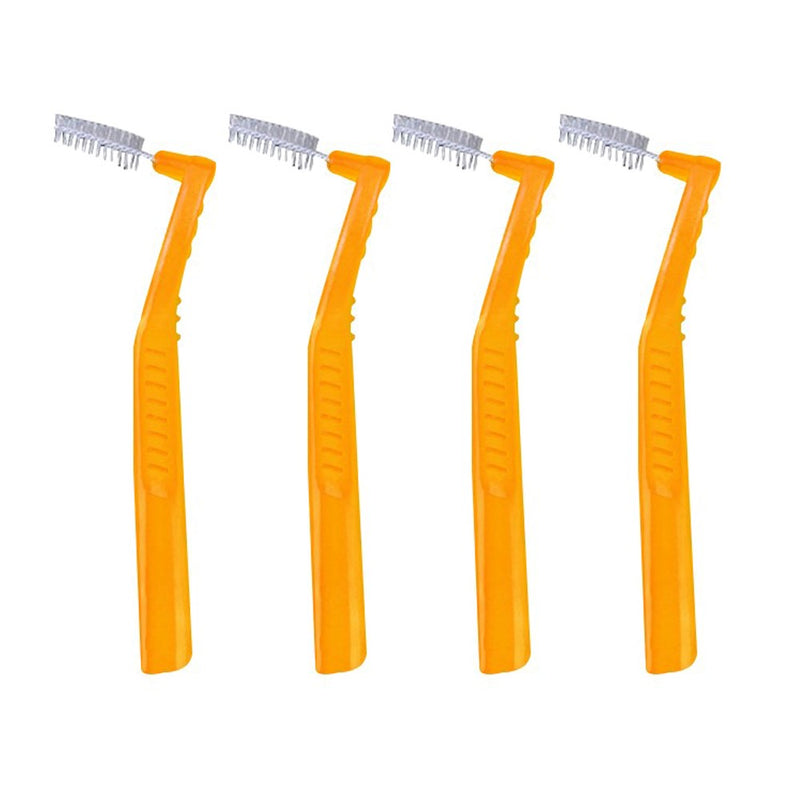 Ortho Floss| Flossers for Braces| Floss Dental Picks Fits Between Brace Wire and Teeth| Quick and Easy Braces Floss|50 Count Bag |Pack of 4 Bonus 4 Interdental Brush